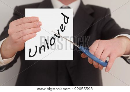 Unloved, Determined Man Healing Bad Emotions