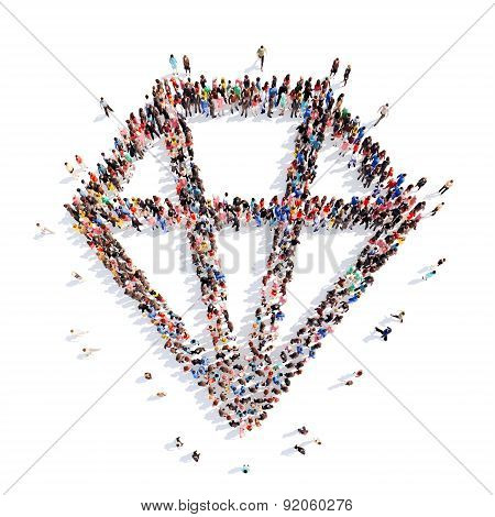 people in the shape of brilliant.