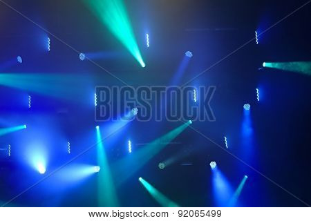 Stage lighting at a concert