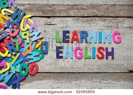 The colorful words 