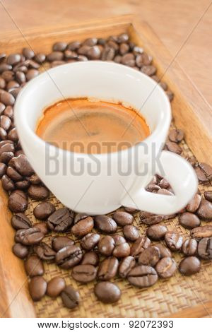 Perfect Shot Of Hot Espresso