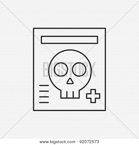X-rays Line Icon