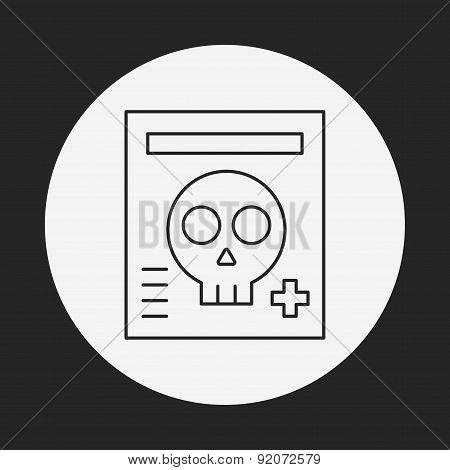 X-rays Line Icon
