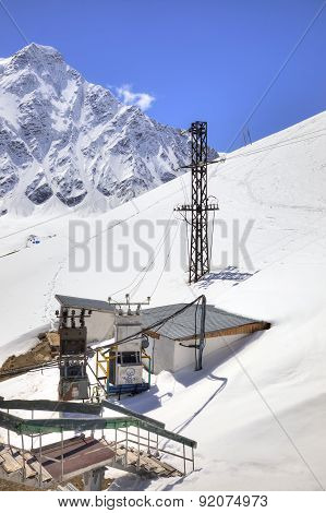 Caucasus. Electric Substation On Cheget