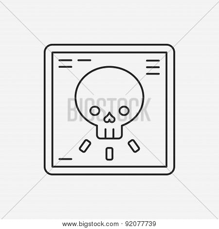 X-rays Line Icon