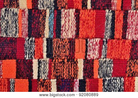 Striped Hand Woven Colorful Ribbons Background