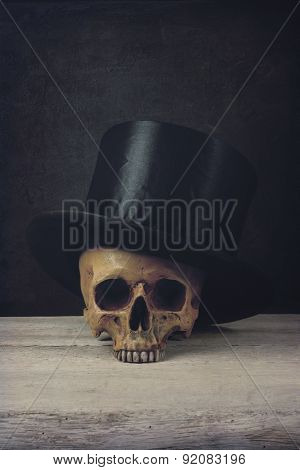 Vanitas With Skull And Topper Hat
