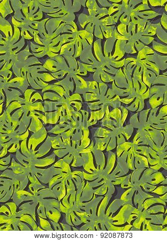 Seamless Monstera Pattern
