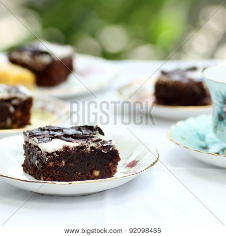 Brownies Set For Tea Time