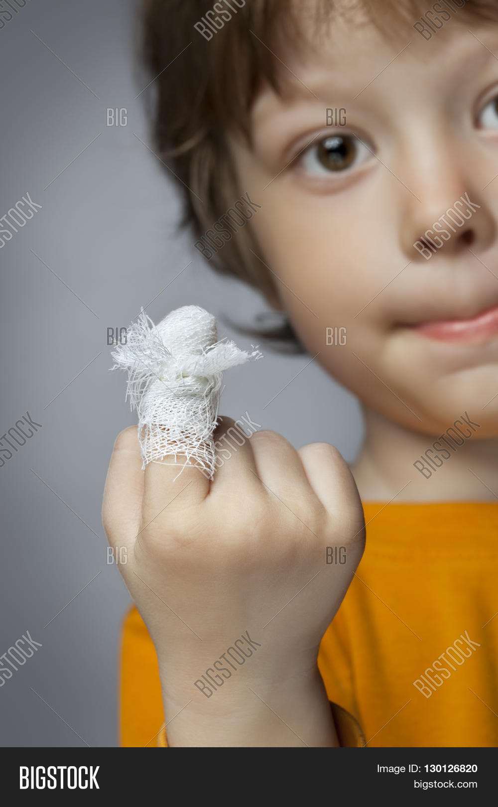 Boy Bandaged Wound On Image & Photo (Free Trial) Bigstock