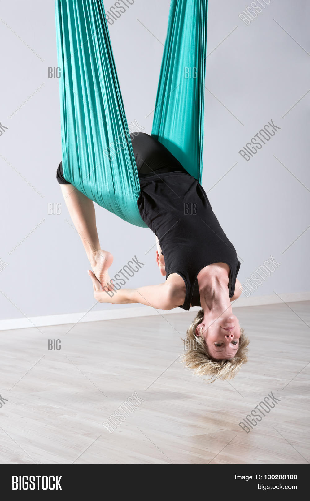 Upside Down Woman Image Photo Free Trial Bigstock