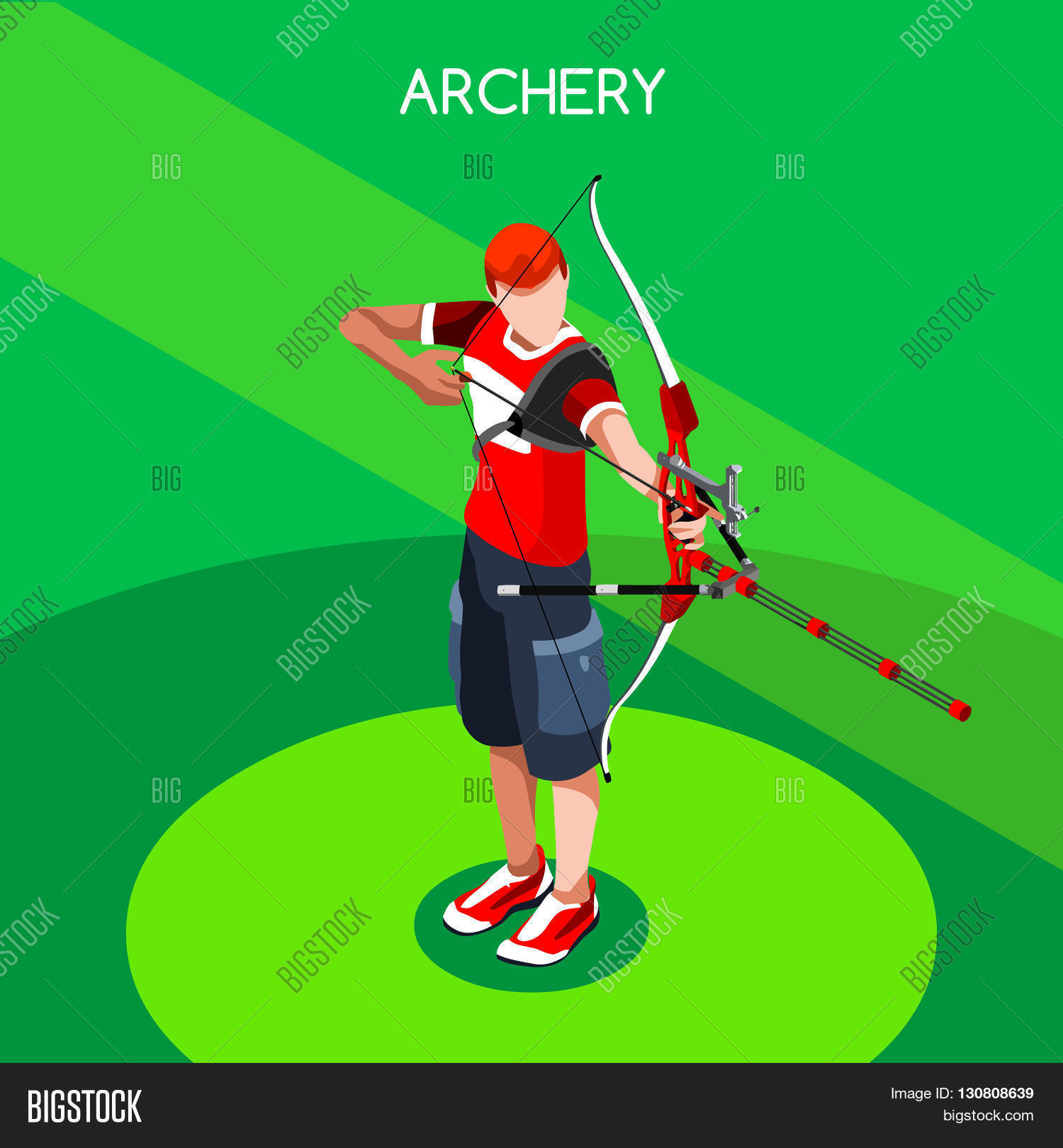 Archery Player Summer Vector & Photo (Free Trial) | Bigstock