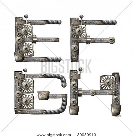 Art Metal Alphabet