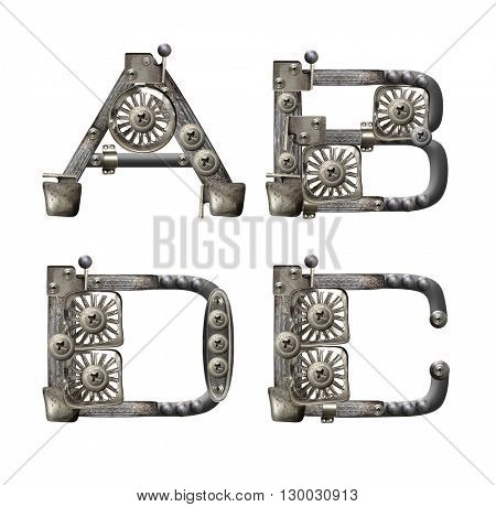 Art Metal Alphabet