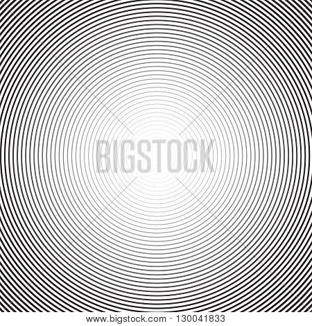 Concentric circle background. Vector background. Circular halftone