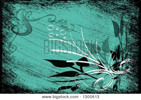 深青色 Grunge 背景