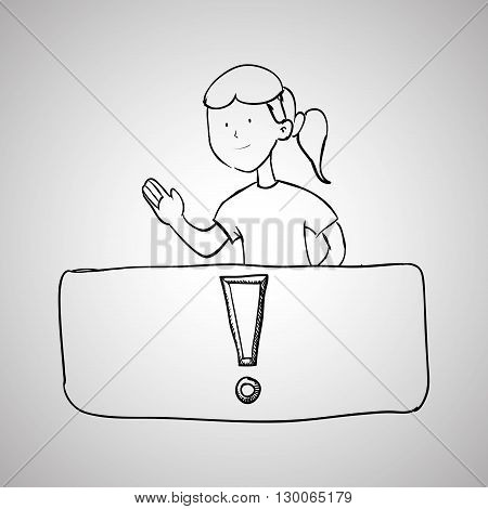 Sketch concept with icon design, vector illustration 10 eps graphic.