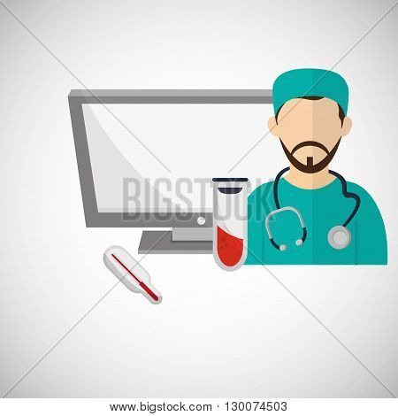Medical care concept with icon design, vector illustration 10 eps graphic.