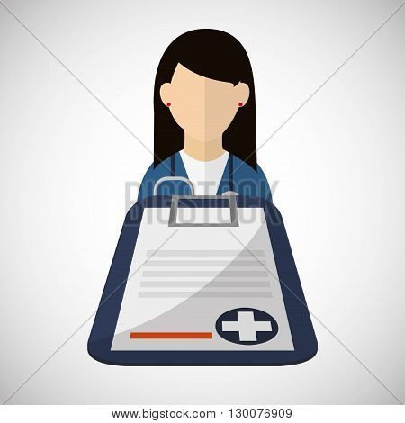 Medical care concept with icon design, vector illustration 10 eps graphic.