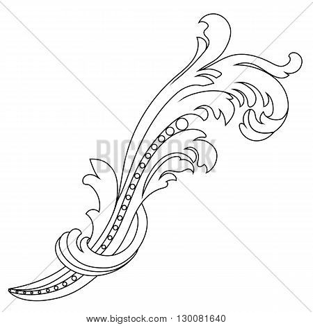 Vintage ornament, baroque ornament, scroll ornament, engraving ornament, border ornament, floral ornament, retro pattern, antique pattern, style acanthus pattern, foliage pattern, swirl pattern decorative pattern, filigree pattern. vector