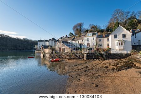 Cottages At Fowey In Cornwall