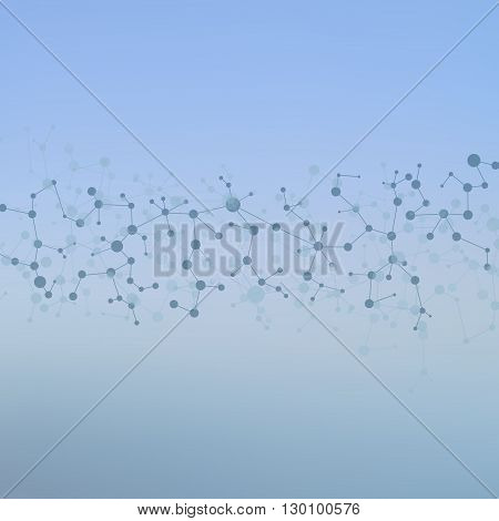 Structure Molecule And Communication Dna, Atom, Neurons. Science Concept For Your Design. Connected 
