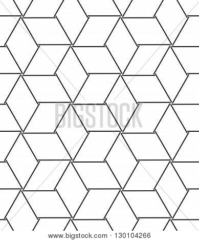 Vector Seamless Pattern. Modern Line Geometric Background