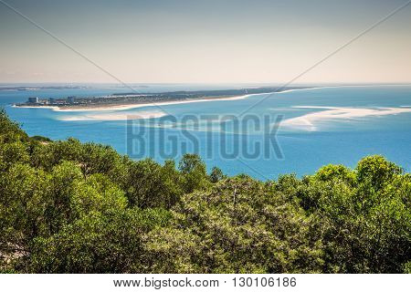 Beautiful landscape view of the National Park Arrabida in SetubalPortugal.