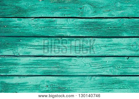 Vintage mint green wooden background. Old weathered green board. Texture. Pattern. Wood background.