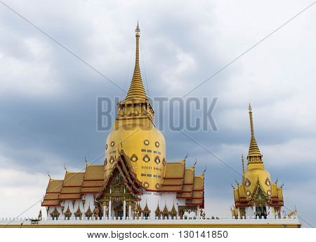 Wat Prong Arkad temple in Chachoengsao province,Thailand