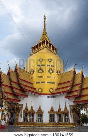 Wat Prong Arkad temple in Chachoengsao province,Thailand