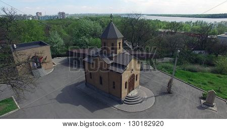 Photos from the copter Armenian Church in Ukraine