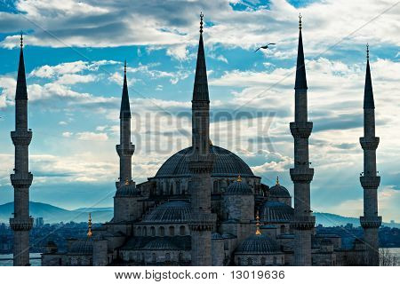 Modrá mešita, Istanbul, Turecko.
