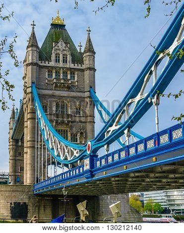 London Bridge over the Thames river. UK