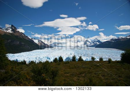 Ledovec Perito Moreno, v Patagonii, provincii Santa Cruz, Argentina