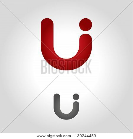 letter u logo, icon and symbol vector illustration