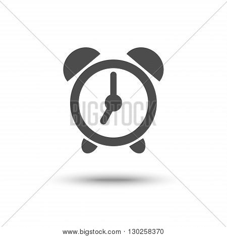 Alarm clock iconl isolated on white background