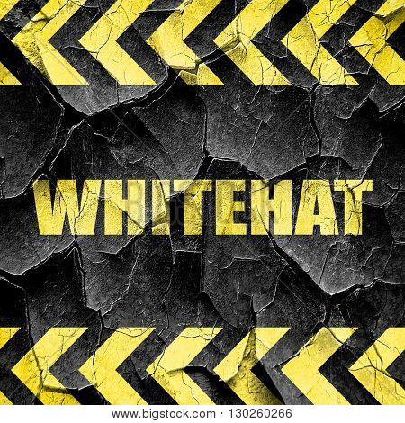 whitehat, black and yellow rough hazard stripes