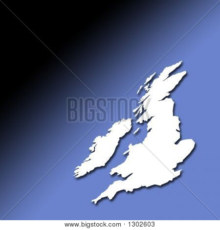 Großbritannien und Irland umriß