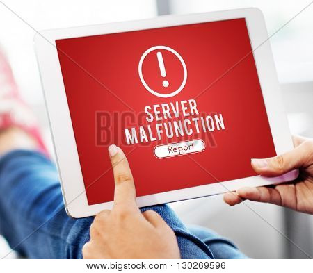 Server Malfunction Network Problem Technology Software Concept