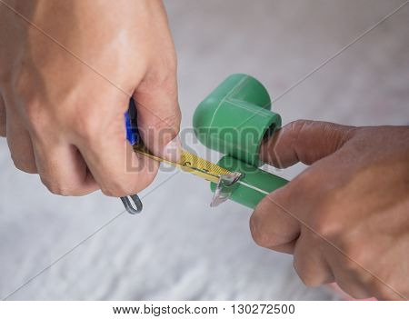 Ppr Plumbing Pipe With Measuring Tape