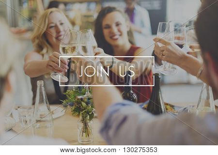 Join Us Joining Membership Participate Concept