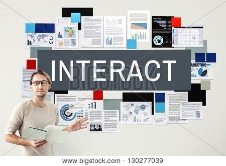 Interact Corporate Future Interacting Interactive Concept