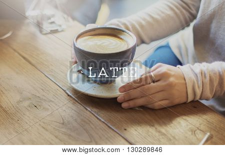 Latte Coffee Relaxing Break Time Rest Concept