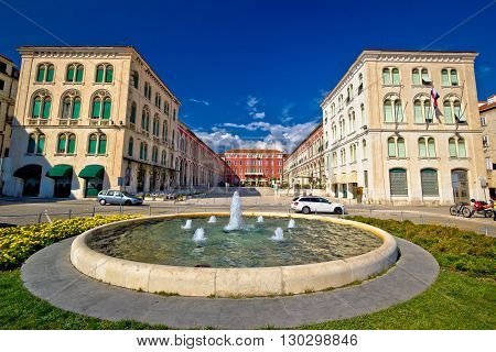 Prokuratice square in Split waterfront Dalmatia Croatia