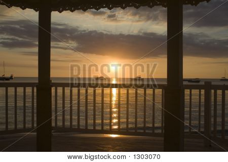 Caribien solnedgang