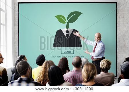 Environment Ecology Symbol Start Plant Concept