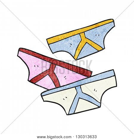 freehand drawn texture cartoon underpants