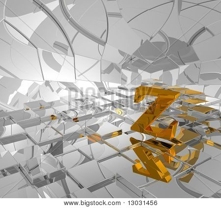 Goldene Buchstabe Z