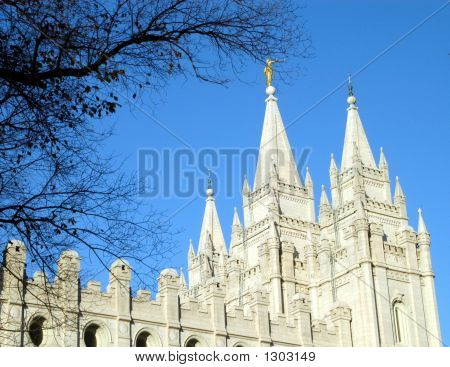 Mormon templomi és a kék ég